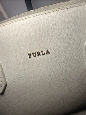 Furla Ivory Saffiano Leather Structured Tote Bag thumbnail 4