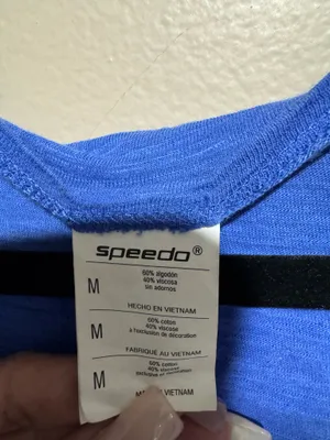 Speedo Relaxed long Scoop Neck Women's Cover up Shirt Royal Blue Medium thumbnail 3