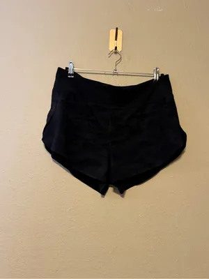 ATHLETA Run With It Reflective Printed 3.5" Short Black Camo‎ Lux Size Large thumbnail 3