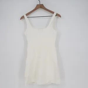 Lulus Always Admired Mini Dress Womens Small White Stretch Side Slit Scoop Neck‎ thumbnail 6