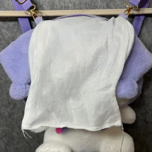 Sanrio Kuromi Plush Backpack Shoulder Bag Plushie Kawaii Purple White‎ thumbnail 6