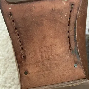 Frye • ray artisan metallic leather mules sz 7 thumbnail 12
