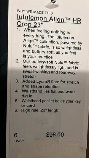 Lululemon Align Hr Crop 23” thumbnail 4
