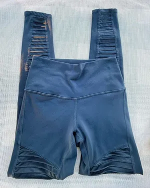 Alo Womens Leggings Small Size Blue Color thumbnail 1