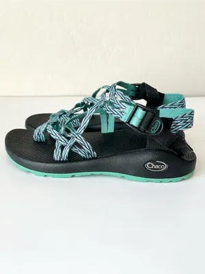 Chaco Dagger strappy water hiking sandals black teal women’s 8 thumbnail 2