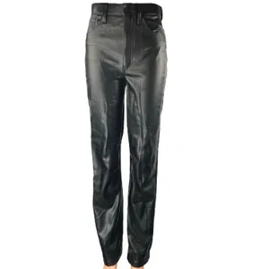 Abercrombie & Fitch The 90s Straight Ultra High Rise Faux Leather Pants Size 25 thumbnail 2