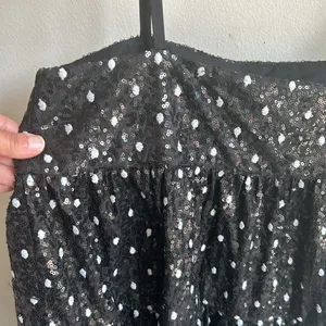 ZARA Polka Dot Sequined Babydoll Dress Size XS NWT thumbnail 8