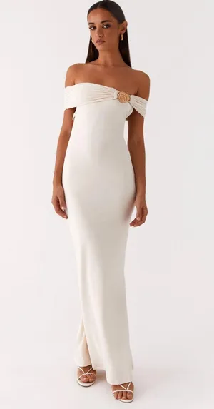 Peppermayo Ivory Maxi Dress thumbnail 1