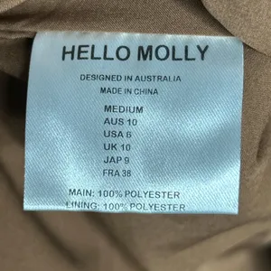 HELLO MOLLY CALLS OF THE WILD MIDI DRESS BROWN size 6. thumbnail 10