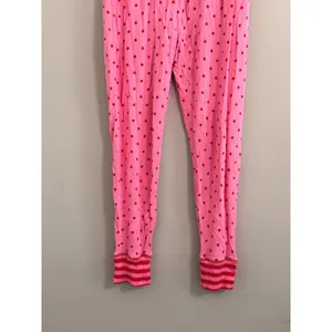 Matilda Jane Pajama Leggings‎ Womens XL Pink Red Polka Dot Thermal Waffle Knit thumbnail 2