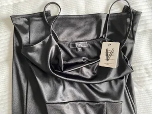 Vibe Sportswear Black Bodycon Slit Dress thumbnail 1