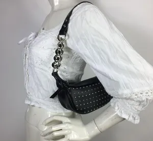 Urban Outfitters Studded Chain Strap Mini Bag Black thumbnail 11