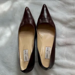 Vintage Jimmy Choo Brown Pumps Size 39 thumbnail 8