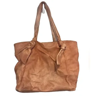 Frye Nora Knotted Hobo Tote Leather Pink thumbnail 1