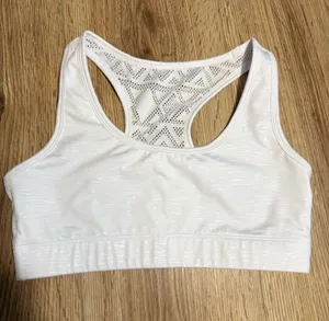 ZYIA White Racerback Mesh-Back‎ Sports Bra thumbnail 1