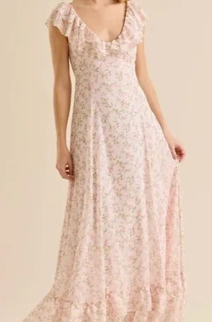 NEW Altar’d State Pink Floral Maxi Dress Size Small Available NWT thumbnail 1
