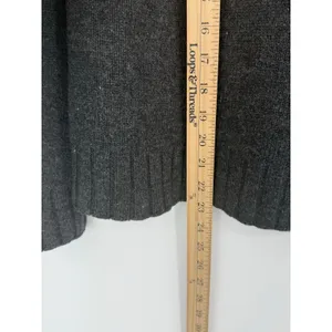 Woolrich Women’s Onyx Heather Fair Isle Lambswool Sweater Medium Cabin Cozy thumbnail 5