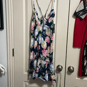 NWT Maaji Sophie Slip Dress in Midnight‎ Garden Swim Cover Up Beach Resort thumbnail 2