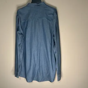 Men’s XLT blue button long sleeve western preppy shirt thumbnail 3