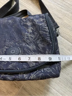 Kipling Navy Blue Kichirou Insulated Lunch Bag Crossbody with Monkey Keychain thumbnail 9