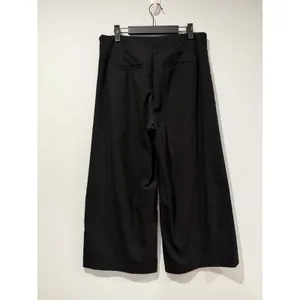 Loft Wide Leg Cropped Pants Womens 10 Black Office Work Minimal Travel Vacation thumbnail 2