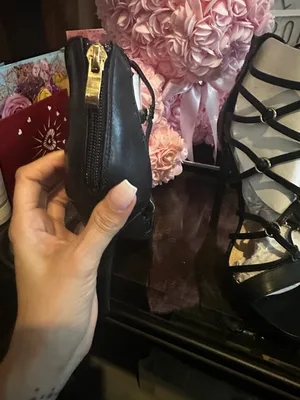 Black With Gold Heels Size 7.5 thumbnail 5
