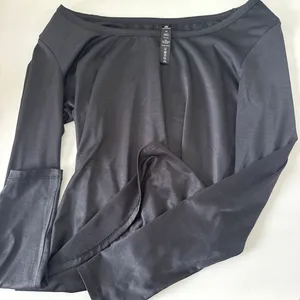 90 Degrees by Reflex Black long sleeve athletic top #longsleeve thumbnail 1