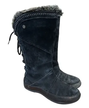The North Face Janey Black Suede Waterproof Snow Winter Boots Primaloft Womens 8 thumbnail 1