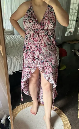 Michael Costello x Revolve Women’s XS Floral High Low Dress thumbnail 1