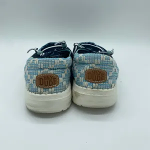Hey Dude Navy Blue Wendy Funk Jacquard Slides Slip-On Easy Beaded Women's size 6 thumbnail 4