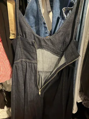 ZARA Denim Mini Dress thumbnail 4