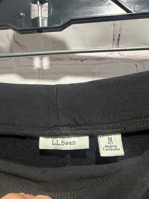 L.L. Bean Black Venture Stretch Wide leg comfort pants Woman's‎ Size M thumbnail 2