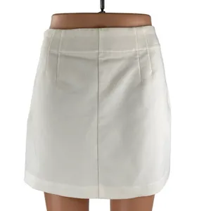 Abercrombie & Fitch Women's White Pull On High Waist A Line Mini Skirt Size S thumbnail 2
