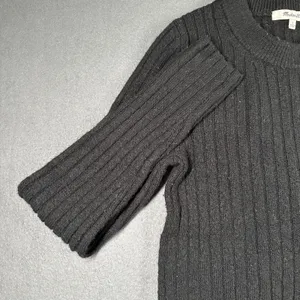 Madewell Sweater Womens Small Black Ribbed Knit Crewneck Long Sleeve Pullover thumbnail 2