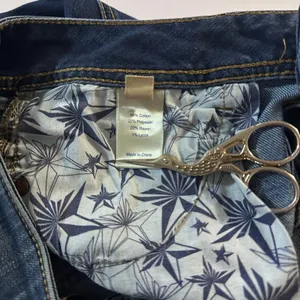 Peoples Liberation Bootcut Jeans Womens 3/4 (30X32) Low Rise Star Flap Pocket thumbnail 9