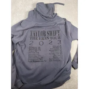 Taylor Swift The Eras Tour Hoodie Dates Washed Blue‎ Size M Pullover Sweatshirt thumbnail 6