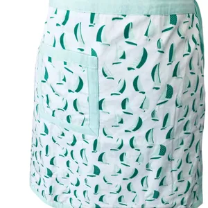 Vineyard Vines Bermuda Reversible Wrap Mini Skirt Sailboat Print Pink Green 4 thumbnail 3