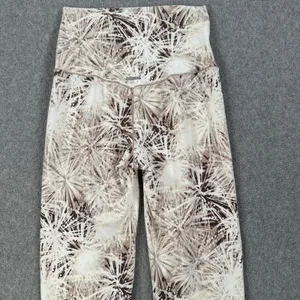 Aerie High Rise Athletic Leggings Size X-Small Brown/Cream 7/8 Length Active Gym thumbnail 8