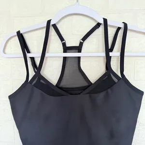 ALO Yoga Black Double-Strap Cropped Tank thumbnail 7