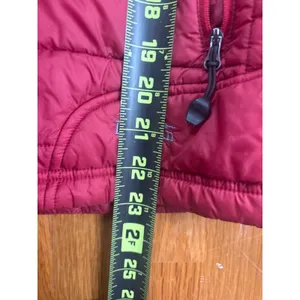 L.L.Bean Womens XS Red‎ Puffer Jacket Insulated Lightweight Quilted Full Zip thumbnail 6