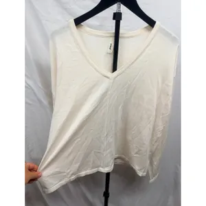 PACT $98 NWOT Women's Organic Cotton Classic Fine Knit Relaxed Cream Sweater L thumbnail 4