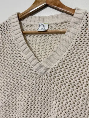 Aerie Crochet Knit Sweater Size Small thumbnail 5