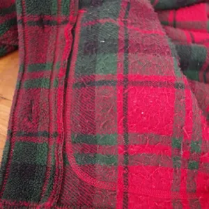 Vintage LL Bean USA Made Plaid Fleece Chore Jacket Ladies' Large thumbnail 4