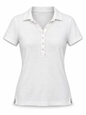 Lilly Pulitzer White Button-Placket Polo Top Women’s M thumbnail 2