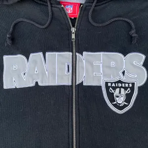 National Football League Las Vegas Raiders Football Black Hoodie Zip Up Sweater thumbnail 3