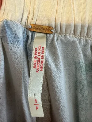 Free People Cotton Seaside Printed Pull On Pants Womens Small Shells Sun Waves thumbnail 6