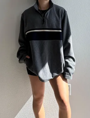 Old Navy Vintage Striped Fleece Sweater thumbnail 1
