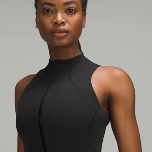 Lululemon Nulux Zip-Up Track Bodysuit 3" 8 Running Black NWT thumbnail 10