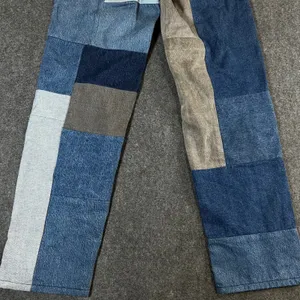 BDG High-Rise Baggy Patchwork Jeans Multi-Color Embroidered Denim Size 27 Boho thumbnail 12