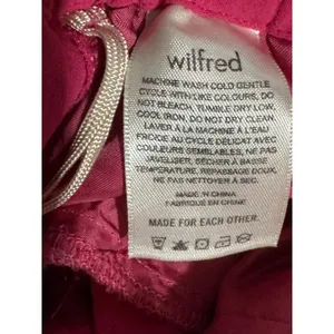 Aritzia Wilfred Paperbag Pants Fuchsia Drawstring High Rise Small thumbnail 10